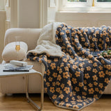Roomtery Vintage Chamomiles Fluffy Blanket, view 3