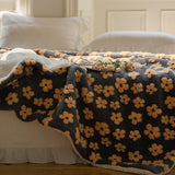 Roomtery Vintage Chamomiles Fluffy Blanket, view 4