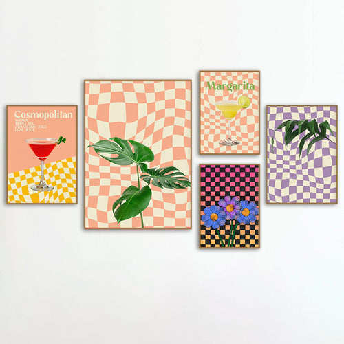 Roomtery Vintage Cocktail Bar Canvas Posters