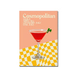 Roomtery Vintage Cocktail Bar Canvas Posters, view 3