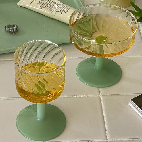 Roomtery Vintage French Cocktail Glass