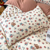 Roomtery Vintage Coquette Red Roses Bedding Set, view 2