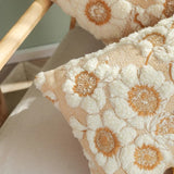 Roomtery Vintage Embroidered Flowers Cushion Cover, view 2