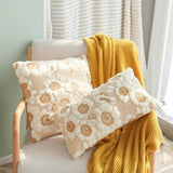 Roomtery Vintage Embroidered Flowers Cushion Cover, view 3