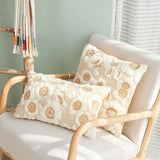 Roomtery Vintage Embroidered Flowers Cushion Cover, view 5