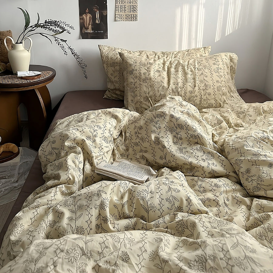 Roomtery Vintage Floral Dream Bedding Set