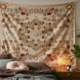 Roomtery Vintage Floral Moon Mandala Tapestry, view 2