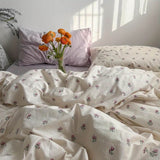 Roomtery Vintage Grandmacore Floral Print Bedding Set, view 5