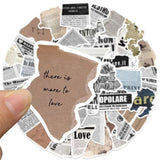 Roomtery Vintage Newspaper Collage Sticker Pack, view 2