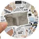 Roomtery Vintage Newspaper Collage Sticker Pack, view 3