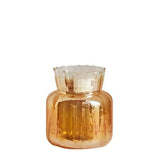 Roomtery Vintage Orange Glossy Glass Vase, view 6