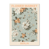 Roomtery Vintage Pale Floral Art Canvas Posters, view 3
