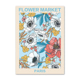 Roomtery Vintage Pale Floral Art Canvas Posters, view 5