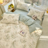 Roomtery Vintage Pale Floral Print Bedding Set, view 3