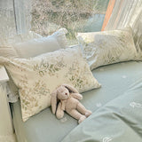 Roomtery Vintage Pale Floral Print Bedding Set, view 5