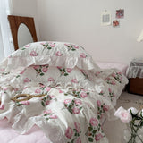 Roomtery Vintage Pale Roses Summer Comforter Set, view 2