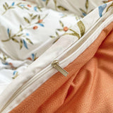Roomtery Vintage Red Berries Print Bedding Set, view 5
