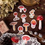 Roomtery Vintage Red Mushroom Stickers, view 2