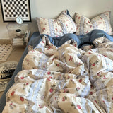 Roomtery Vintage Strawberry Floral Bedding Set, view 3