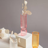 Roomtery Vintage Striped Glass Vase, view 2