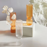 Roomtery Vintage Striped Glass Vase, view 3