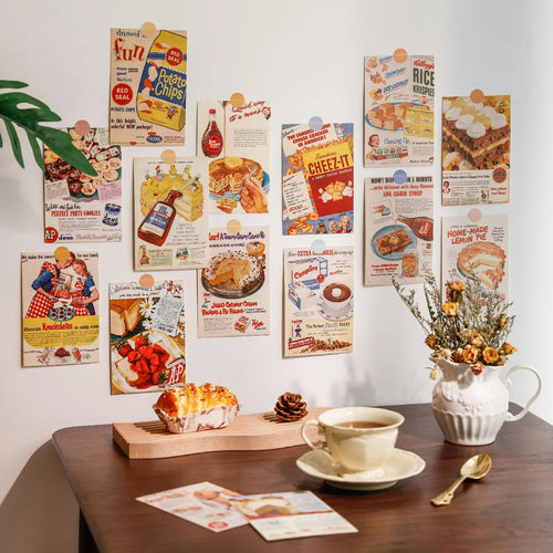 Roomtery Vintage Sweets Posters Wall Collage Cards