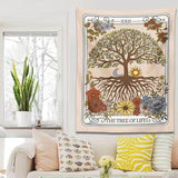Roomtery Vintage Tree of Life Tarot Tapestry, view 3