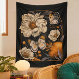 Roomtery Vintage White Night Flower Tapestry, view 2
