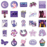 Roomtery Violet Aesthetic Pastel Sticker Pack, view 4