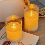 Roomtery Warm Glow LED Glass Candles, view 3