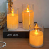 Roomtery Warm Glow LED Glass Candles, view 4