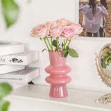 Roomtery Wavy Glass Flower Vase, view 2