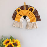 Roomtery Weaved Rainbow Animals Wall Decor, view 2