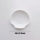 Roomtery White Ceramic Shell Jewelry Tray, view 4