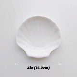 Roomtery White Ceramic Shell Jewelry Tray, view 5