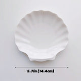 Roomtery White Ceramic Shell Jewelry Tray, view 6