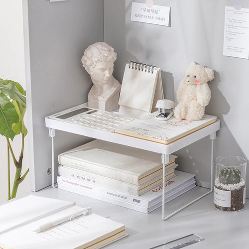 Roomtery White Desktop Shelf Organizer