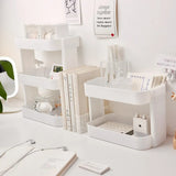 Roomtery White Rounded Desk Storage Shelf, view 3