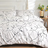 Roomtery White Stone with Black Veins Bedding Set, view 2