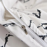 Roomtery White Stone with Black Veins Bedding Set, view 5