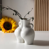 Roomtery Wide Hips Ceramic Vase, view 5