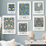 Roomtery WM Blue Floral Art Canvas Posters, view 2