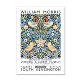 Roomtery WM Blue Floral Art Canvas Posters, view 5