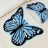 Roomtery Y2K Blue Butterfly Throw Rug, view 2