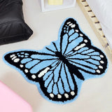 Roomtery Y2K Blue Butterfly Throw Rug, view 5