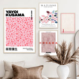 Roomtery Japanese Pink Selection Canvas Posters, view 2