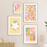 Roomtery Yellow Pastel Flower Canvas Posters, view 2