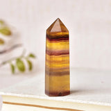 Roomtery Yellow Fluorite Crystal Tower, view 4