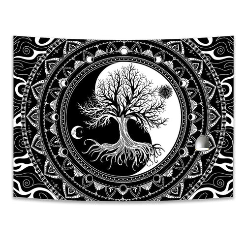 Roomtery Yin Yang Tree of Life Tapestry