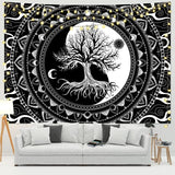 Roomtery Yin Yang Tree of Life Tapestry, view 2